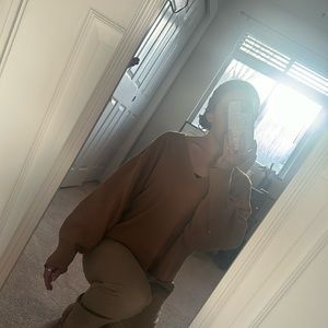 Ann Taylor Factory, large dark beige sweater!
